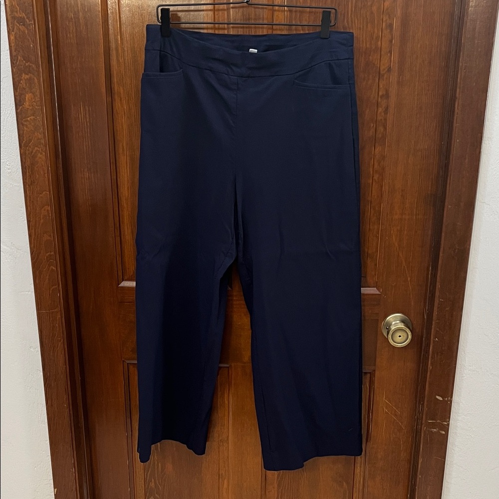 Chico's Navy Ankle-Length Pants